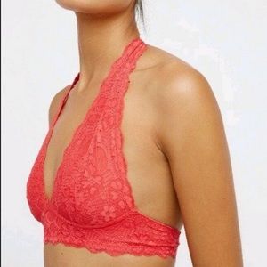 Free People Galloon Lace Halter Bra